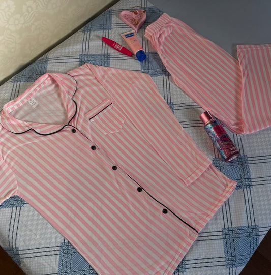 Pyjama boutonné coton